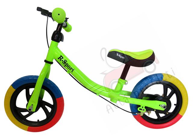 Odrážadlo balančný bicykel R-SPORT RM6, 81x58x43 cm, EVA kolesá 28 cm, zelené