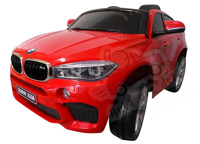 Megacar BMW X6M, 2x 45 W, 2 x 6V, 7Ah, červené
