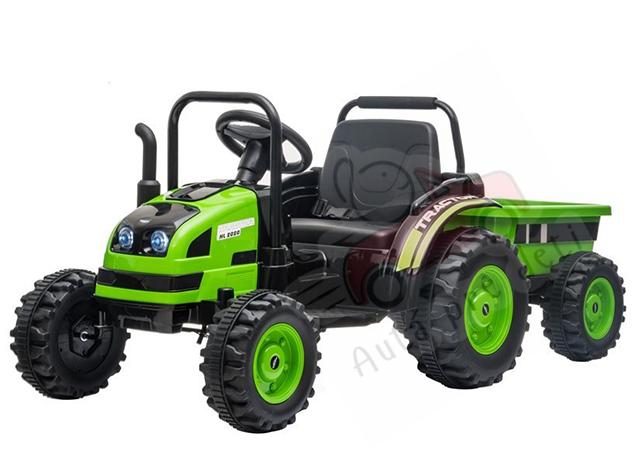 Megacar detský elektrický traktor HL388, 2x45W, 1 x 6V 7Ah, zelený