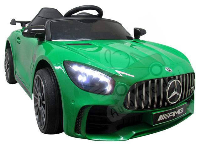 Detské športové elektrické autíčko Megacar MERCEDES GTR-S, 2 x 35 W, 12V, zelené