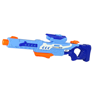 Detská pištoľ na vodu, 75 cm, 1200 ml, dosah 8 m, modrá
