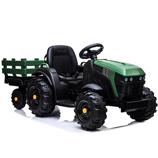 Megacar detský elektrický traktor BDM0925, 2x45W, 12V7Ah, zelený voskový