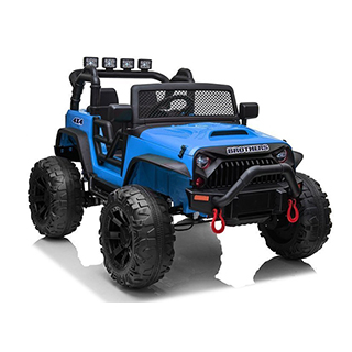 Megacar Jeep JC666, 2x200W, 2x12V 7Ah, modrý lakovaný