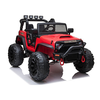 Megacar detské eketrické autíčko Jeep JC666, 2x200W, 2x12V 7Ah, červený