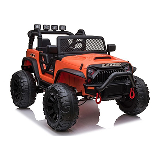 Terénne elektrické autíčko Megacar Jeep JC666, 2x200W, 2x12V 7Ah, oranžový