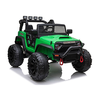 Terénne elektrické autíčko Megacar Jeep JC666, 2x200W, 2x12V 7Ah, zelený