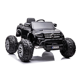 Detské elektrické autíčko monstertruck  Megacar Mercedes DK-MT950 4x4, 4x45W, 2x12V 7Ah, čierne