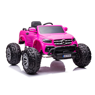 Detské elektrické autíčko monstertruck Megacar Mercedes DK-MT950 4x4, 4x45W, 2x12V 7Ah, barbie ružové