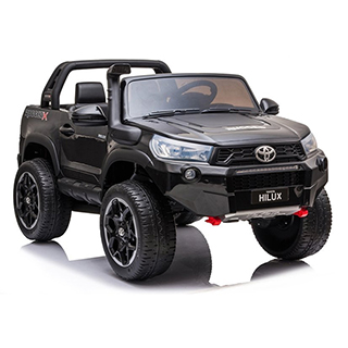 Detské terénne elektrické autíčko dvojmiestne Megacar Toyota Hilux DK-HL850, 4x45W, 2x12V 7Ah, čierne