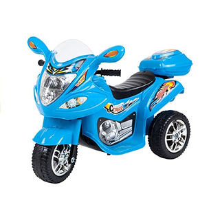 Megacar detská elektrická motorka BJX-88, trojkolesová, 18W, 6V 4,5Ah, modrá