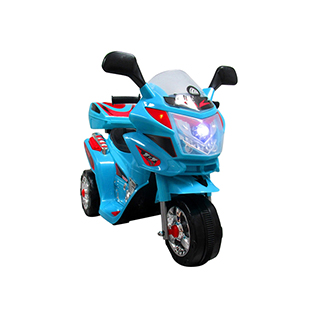 Detská elektrická motorka trojkolesováv Megacar MM6 1x20W, 1x6V 4,5Ah, modrá