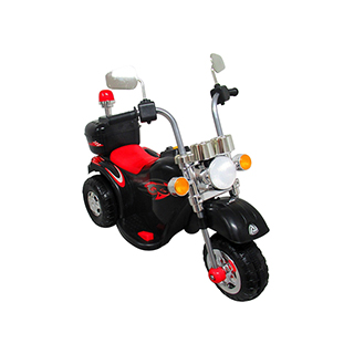 Detská elektrická motorka trojkolesová Megacar MM8 1x20W, 1x6V 4,5Ah, čierna