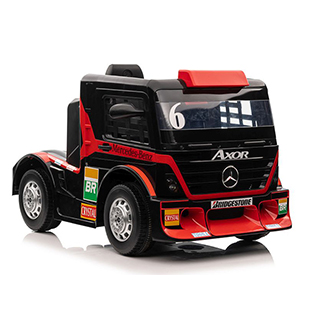 Elektrické autíčko kamión Megacar Mercedes XMX622, MP4, 2x45W, 1x12V 10Ah, červený