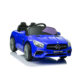 Megacar Mercedes SL65 S, LCD displej, 2x45W, 1x12V 7Ah, modré lakované