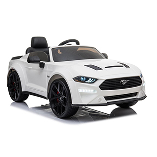 Detské elektrické autíčko Megacar Ford Mustang GT Drift SX2038, 2x45W, 2x12V 7Ah, biele