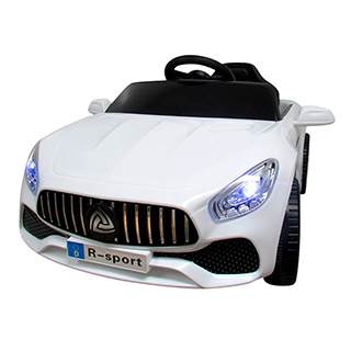 Detské elektrické autíčko Megacar BM3 s diaľkovým ovládaním, rádio USB, 2x30W, 6V 7Ah, biele