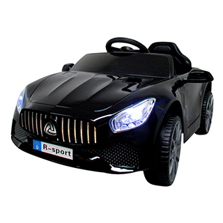 Detské elektrické autíčko Megacar BM3 s diaľkovým ovládaním, rádio USB, 2x30W, 6V 7Ah, čierne