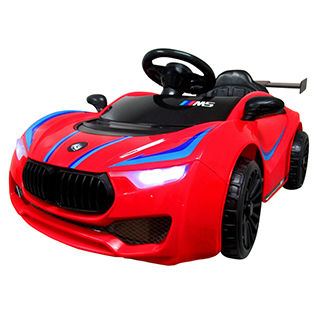 Detské elektrické autíčko Megacar BM5, 2x30W, 1x6V 10Ah, červené