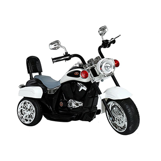 Megacar detská elektrická motorka TR1501,35W, 6V 4,5Ah, biela