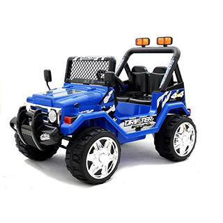 Megacar Jeep Raptor, 2x45W, 1x12V 7Ah, modrý