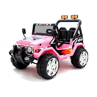 Megacar Jeep Raptor, 2x45W, 1x12V 7Ah, ružový