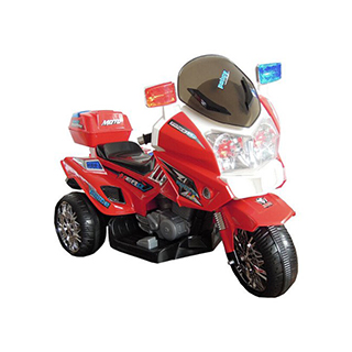 Megacar veľká detská elektrická motorka CH815, 2x35W, 6V 7Ah, červená