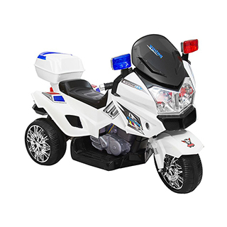 Megacar detská elektrická motorka CH815, 2x35W, 6V 7Ah, biela