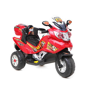 Megacar detská elektrická motorka PB378, 2x45W, 2x6V 4,5Ah, červená