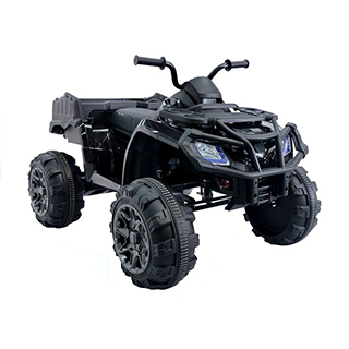 Megacar detská elektrická štvorkolka BDM0909, 2x45W, 24V 5Ah, čierna