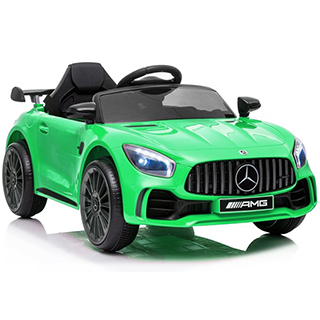 Detské športové elektrické autíčko Megacar Mercedes AMG GT R, 2 x 45 W, 1 x 12V 4,5Ah, zelené