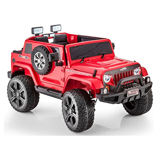 Megacar Jeep HL1668 4x4, 4x45W, 2x12V 7Ah, červený
