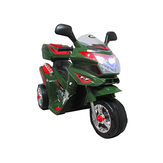 Detská elektrická motorka trojkolesová Megacar MM6 1x20W, 1x6V 4,5Ah, zelená