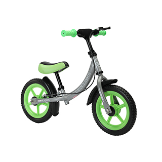 Megacar  balančný bicykel Marco, mäkké EVA kolesá, zelený