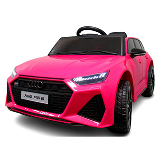 Detské elektrické autíčko Megacar Audi RS6 GT, diaľkové ovládanie, EVA kolesá, rádio USB + MP3, 2x35W, 1x12V 4,5Ah, ružové