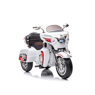 Detská elektrická motorka Megacar Goldwing NEL-R1800GS, trojkolesová, 2x45W, 12V 7Ah, biela