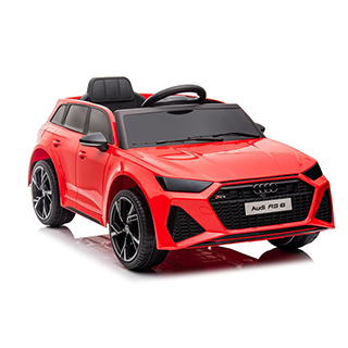 Megacar detské elektrické autíčko Audi RS6 BRD-2118, 2x45W, 1x12V 4,5Ah, USB, MP3, Bluetooth, červené