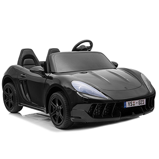 Detské dvojmiestne športové elektrické autíčko Megacar YSA021A, 180W, 24V 7Ah, čierne
