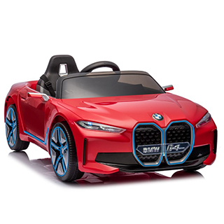 Megacar Detské elektrické autíčko BMW I4. 4x 45 W, 1x12V 7Ah, červené