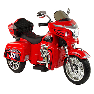 Detská elektrická motorka Megacar Goldwing NEL-R1800GS, trojkolesová, 2x45W, 12V 7Ah, červená