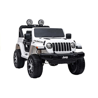 Megacar Detské elektrické autíčko Jeep Wrangler Rubicon 2x45W, 12V 7Ah, biely