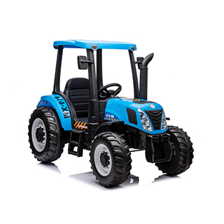 Megacar detský elektrický traktor A011, 24V, 2x 200W, 2x12V 10Ah, modrý