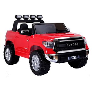 Detské terénne elektrické autíčko Megacar Toyota Tundra, 2x45W, 12V 7Ah, červená