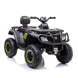 Detská elektrická štvorkolka Megacar S615, 4x80W, 24V 7Ah, zelená