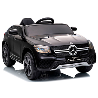 Megacar Mercedes GLC Coupe, USB, MP3, sedadlo z ekokože,kolesá EVA pena, 4x45W, 1x12V 7Ah, čierny