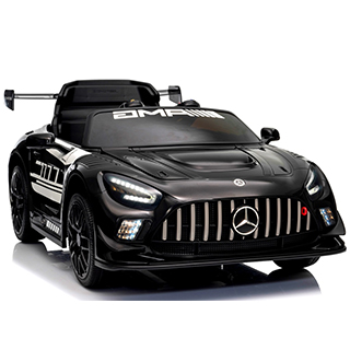Detské elektrické autíčko Megacar Mercedes GT3, 2x45W, 12V 4,5Ah, čierne
