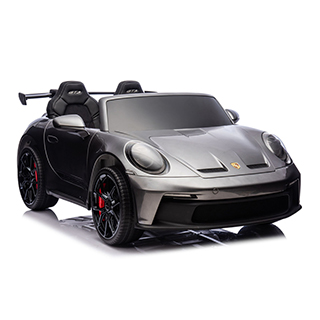 Megacar Detské elektrické autíčko DK-P911 Porsche GT3,EVA kolesá, kožené sedadlo, USB, MP3, Bluetooth, 4x200W, 24V 7Ah, sivé lakované