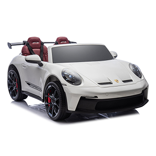 Megacar Detské elektrické autíčko DK-P911 Porsche GT3,EVA kolesá, kožené sedadlo, USB, MP3, Bluetooth, 4x200W, 24V 7Ah, biele