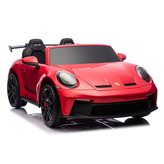 Megacar Detské elektrické autíčko DK-P911 Porsche GT3,EVA kolesá, kožené sedadlo, USB, MP3, Bluetooth, 4x200W, 24V 7Ah, červené