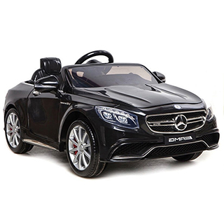 Megacar Mercedes S63 AMG, 2x45W, 12V 7Ah, čierne lakované