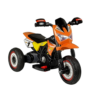 Megacar detská elektrická motorka GTM2288-A, 35W, 6V 4Ah, oranžová